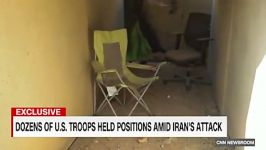 اولین فیلم لحظه اصابت موشک‌های سپاه به عین الاسد داخل پایگاه