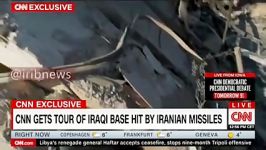 ویرانی های ناشی حملات موشکی ایران به پایگاه آمریکایی عین الاسد