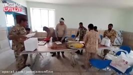 آشپزخانه طبخ غذای گرم برای سیل‌زدگان در سیستان بلوچستان