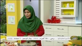 ماکارانی اسفناج قارچ  معصومه عیوضی کارشناس آشپزي