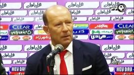 کنفرانس خبری بعد بازی پرسپولیس  صنعت نفت