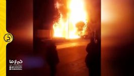 فیلمی دیده نشده نجات چندین شهروند در آتش‌سوزی اغتشاشات اخیر