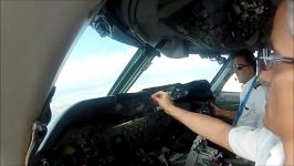 پرواز تفریحی بوئینگ 747 SP درون کابین خلبان