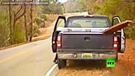 فرار ناکام راننده چنگ پلیس آمریکا در آلاباما