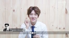 141201 بکهیون نمکی در تلویزیون چینی  exo baekhyun