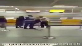 درگیری مرد ایرانی حراست فرودگاه آلمان میخواستند روسری همسرش را بردارند