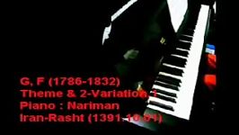 George Fredrich Handel Theme And Two Variations Piano Seyed Mehdi Kholgh M