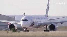 تست فرود ایرباس A350 روی باند خیس