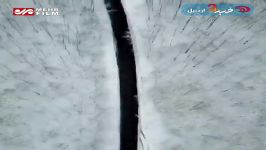 تصاویر هوایی جنگلهای اسالم خلخال بعد برف اخیر