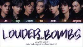 لیریک louder than bombs بی تی اس bts