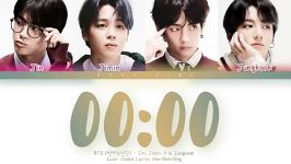 لیریک آهنگ 0000 Zero o’clock BTS Jin Jimin V Jungkook