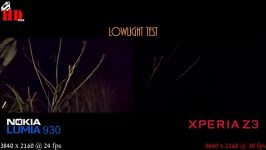 Xperia Z3 vs Lumia 930  Lowlight Comparison