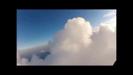 Amazing flight  cloud surfing