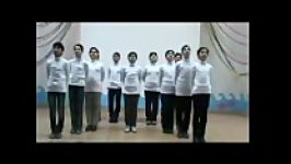 اجرای سرود ترکی گروه سرود مدرسه شاهد آیت اله خامنه ای