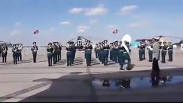 اجرای جالب دیدنی ارکستر نظامی قزاقستان  آهنگ PSY