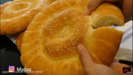 نان ازبکستانی برای صبحانه Ozbek Breakfast Bread