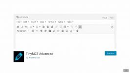 افزودن ویرایشگر حرفه ای متن در وردپرس افزونه TinyMCE Advanced