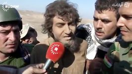 اسیر داعشی بدست پیشمرگه های غیور  سوریه
