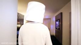 Marshmello surprises 3 year old Lethan who dressed like مارشمالو موزیک ویدیو