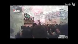 نوای«ابالفضل علمدارخامنه ای نگهدار» کنار ضریح حضرت عباس