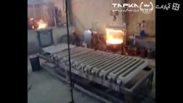تولید بلیت فولاد شمش دستی کوره القایی  شرکت تپکا