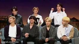 مصاحبه BTS در برنامه The late late show