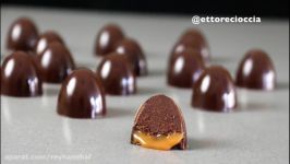 شکلات کاراملی  آشپز اسپانیایی زیر نویس انگلیسی Chocolate Caramel Bonbons