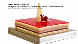 اپرا کیک تمشک آشپز اسپانیایی زیر نویس انگلیسی Raspberry Opera Cake