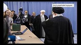 اهدا جفیه امام خامنه ای به مسئولین اخذ رأی