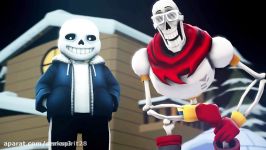 موزیک ویدئو sans and papyrus undertale