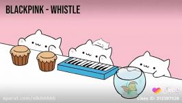 آهنگ whistle بلک پینک به سبک گربه ای