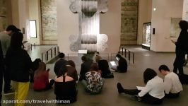 بخش آثار شکوهمند ایران در موزه لوور در شب