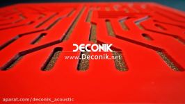 Azteka W Absorption  Red  Deconik Acoustic