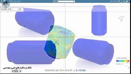 آباکوس شبیه سازی دفرمه شدن قوطی نوشابه