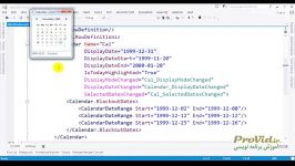 کنترل Calendar در WPF