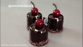 آموزش کیک آشپز اسپانیایی زیر نویس انگلیسی Individual Black Forest Cake