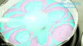 ترفندهای تزیین کیک دخترانه عروسک رنگین کمان 