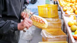 مهارت های شگفت انگیز برش میوه ها غذای خیابان تایوانی
