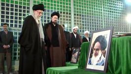 حضور رهبر انقلاب در مرقد امام راحل گلزار شهدای تهران