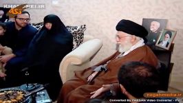 حضور مقام معظم رهبری در منزل سردار سرلشگر شهید حاج حسین همدانی