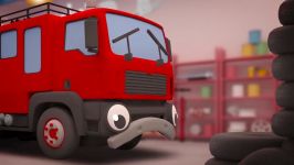 Fiona The Fire Truck Visits Geckos Garage   Vehicles for Kids