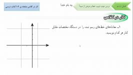 ریاضی نهم  فصل ششم  شیب..7 کار در کلاس صفحه106 کتاب درسی  فایل شماره دوازده