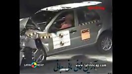 تست تصادف بدون ایربگ Fiat Palio