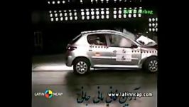 تست تصادف Peugeot 207