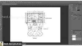 وارد کردن پلان اتوکد به فتوشاپ آموزش شیت بندی هدیه نوری