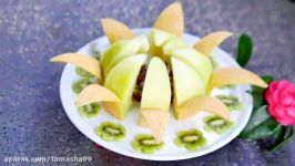 ویژه شب یلدا  آموزش میوه آرایی تزیین طالبی میوه ها172
