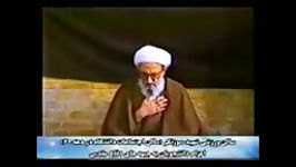 مشایعت رزمندگان امام صادقی به جبهه وآیت الله مهدوی کنی