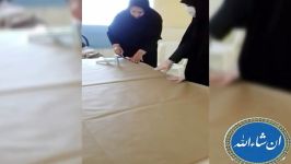 تولیدماسک رایگان به همت گروه جهادی دفتر بسیج دانشجویی مسجدسلیمان