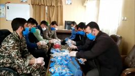 خدمت رسانی گروه جهادی مدافعان سلامت صفا شهر فارس