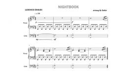 پارتیتور قطعه NightBook برای پیانو ویولن ویولن سل